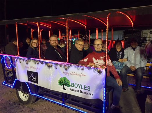 Boyles General Dentistry Team on trolley